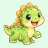 Dinosaurs coloring pages icon for kids