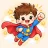 Superheroes coloring pages icon for kids
