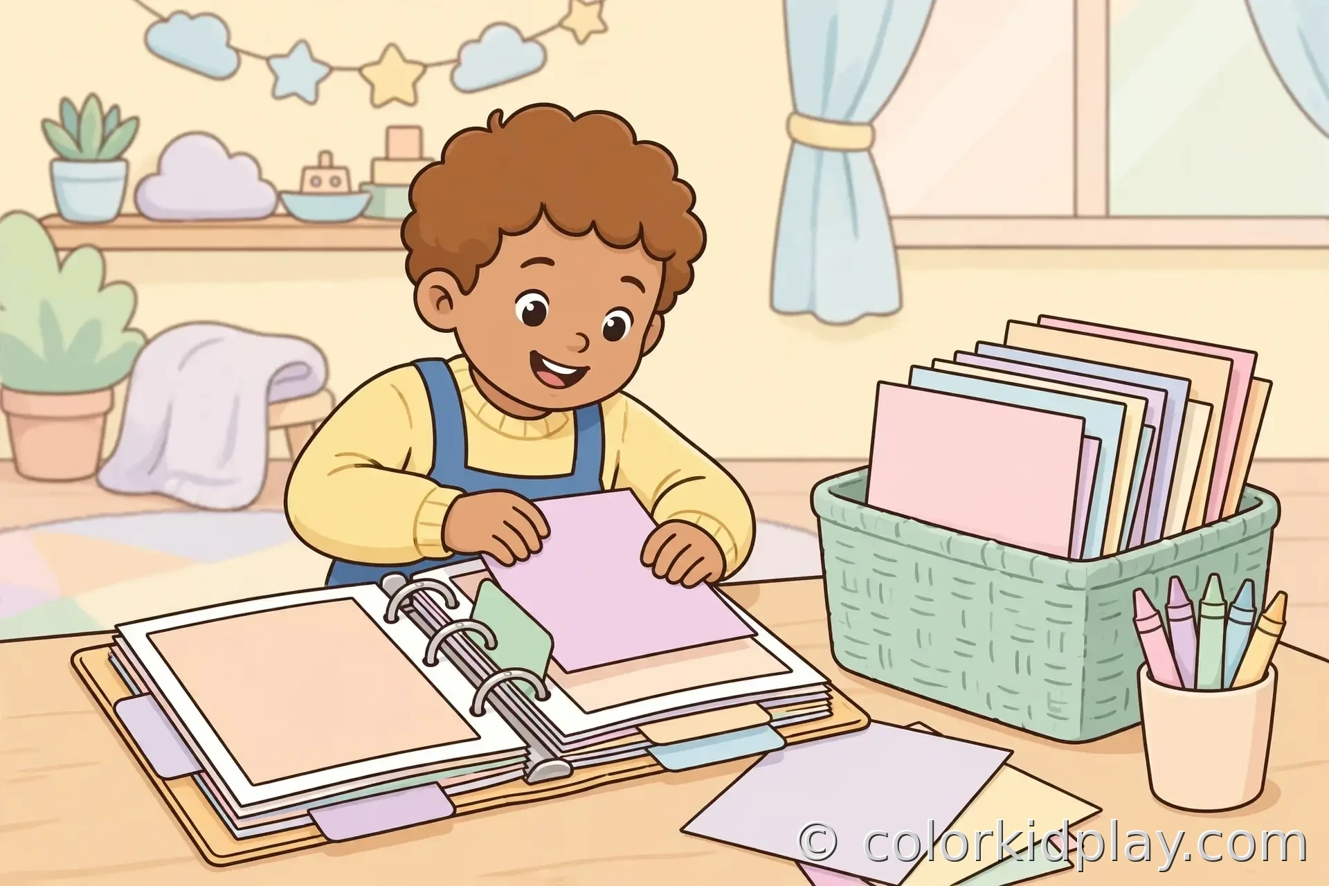 how-to-organize-kids-coloring-pages-featured