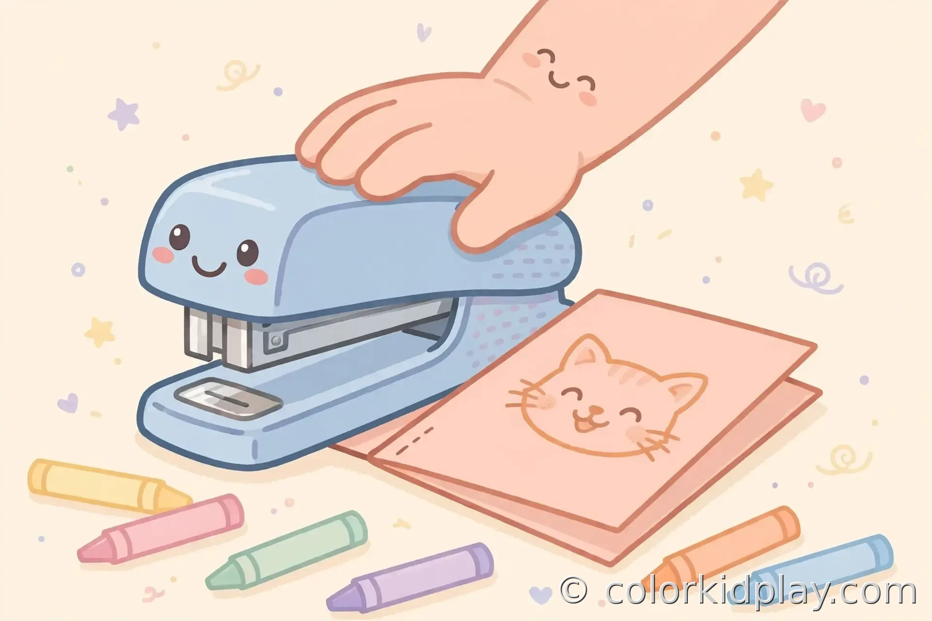 How to Print a PDF Coloring Book illustration.