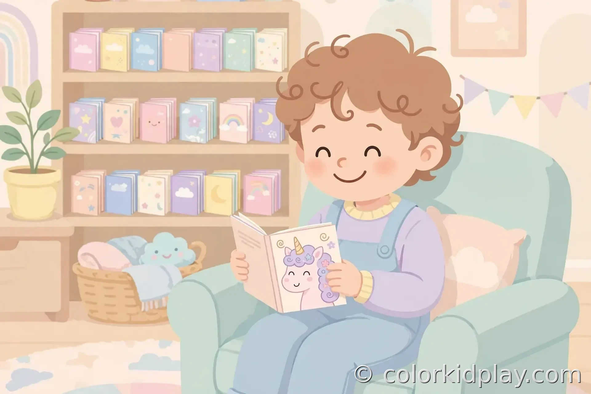 How to Print a PDF Coloring Book illustration.