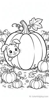 Coloring page from the gallery section of Rabbit Coloring Pages.