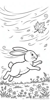 Coloring page from the gallery section of Rabbit Coloring Pages.