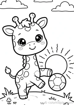 Coloring page of close-ups and quiet scenes playing with a butterfly under a big tree.