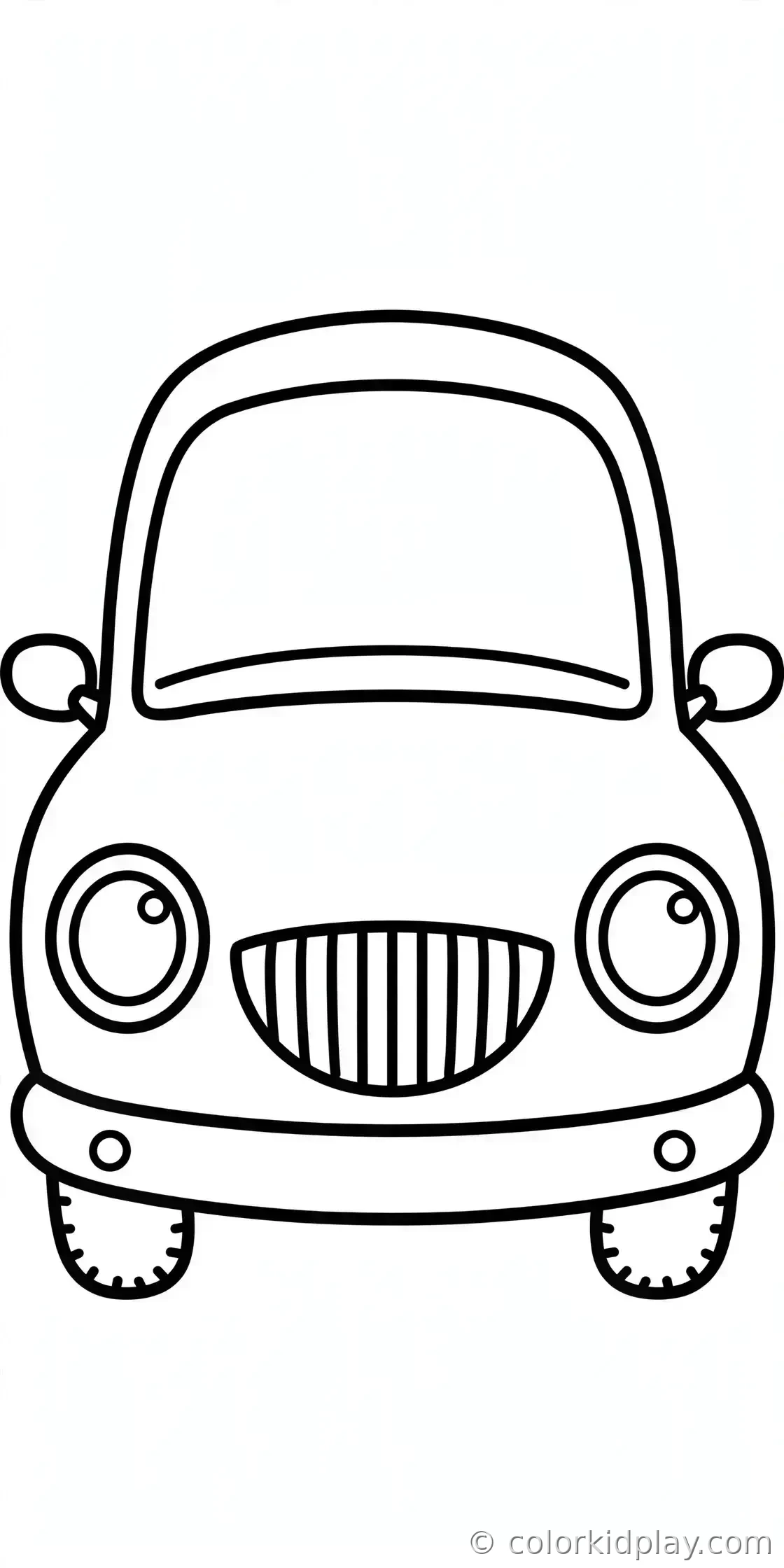 Coloring page from the gallery section of Car Coloring Pages.