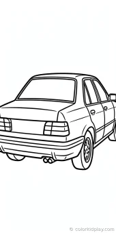 Coloring page from the gallery section of Car Coloring Pages.