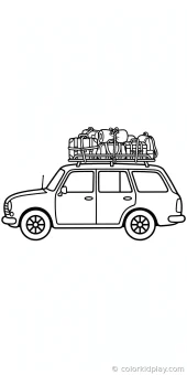 Coloring page from the gallery section of Car Coloring Pages.