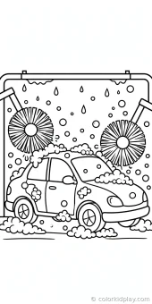 Coloring page from the gallery section of Car Coloring Pages.
