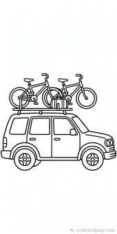 Coloring page from the gallery section of Car Coloring Pages.