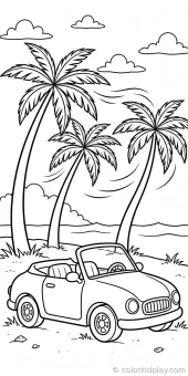 Coloring page from the gallery section of Car Coloring Pages.