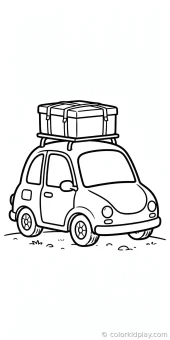 Coloring page from the gallery section of Car Coloring Pages.