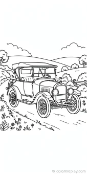 Coloring page from the gallery section of Car Coloring Pages.