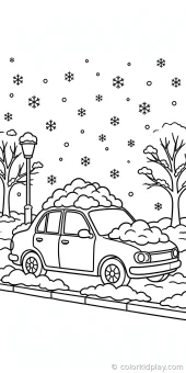 Coloring page from the gallery section of Car Coloring Pages.