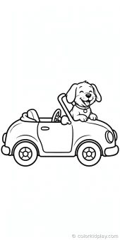 Coloring page from the gallery section of Car Coloring Pages.