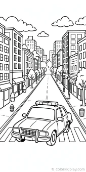 Coloring page from the gallery section of Car Coloring Pages.