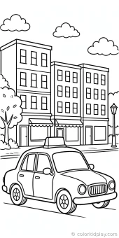 Coloring page from the gallery section of Car Coloring Pages.