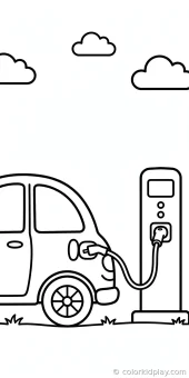 Coloring page from the gallery section of Car Coloring Pages.