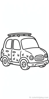 Coloring page from the gallery section of Car Coloring Pages.