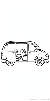 Coloring page from the gallery section of Car Coloring Pages.