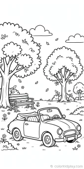 Coloring page from the gallery section of Car Coloring Pages.