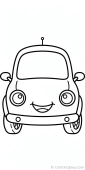 Coloring page from the gallery section of Car Coloring Pages.